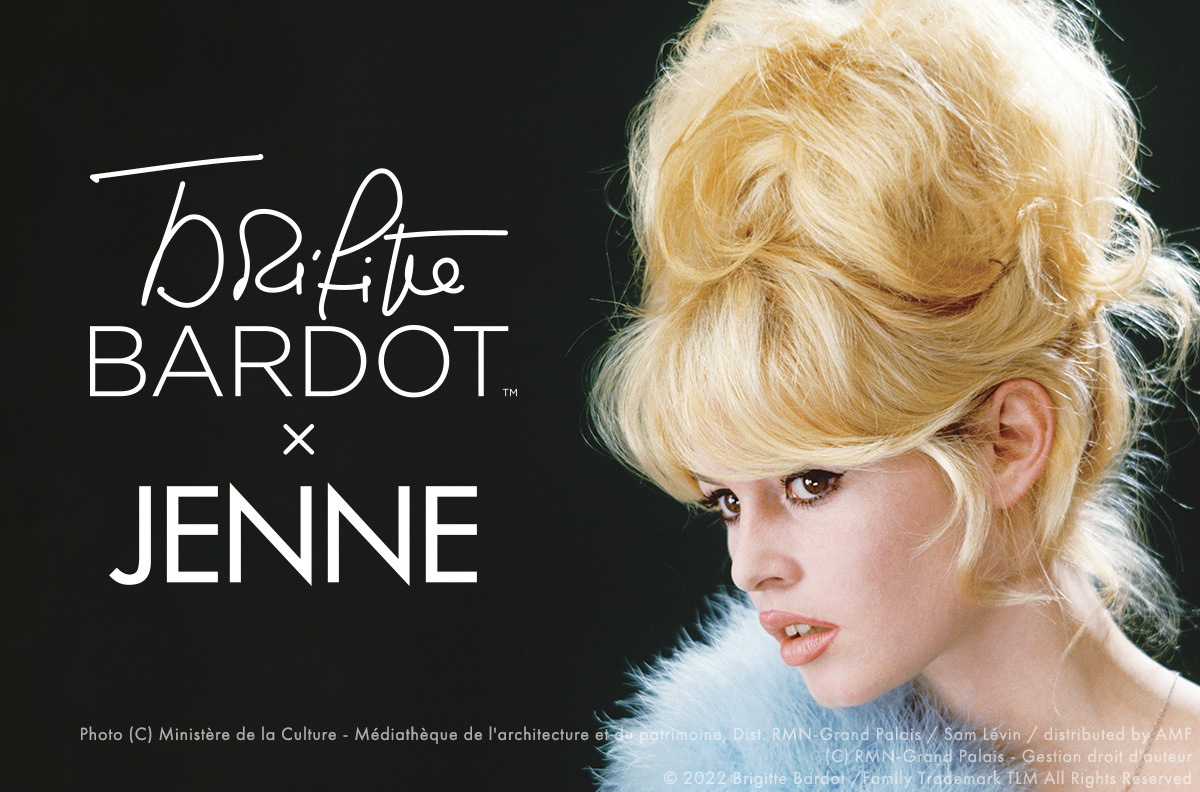 JENNE×Brigitte Bardot 公式ライセンシーの称号を元に初の