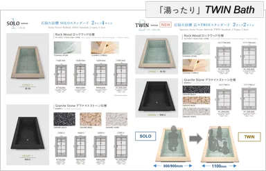 規格型「石貼り浴槽」ERN 全12仕様