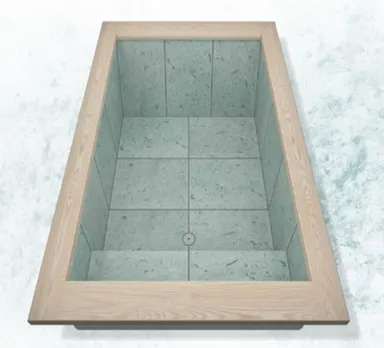 発売以来ロングセラーを誇る規格デザイン「石貼り浴槽」