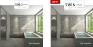 規格型 WABURO「石貼り浴槽」 ERN SOLO & TWIN 浴室施工事例