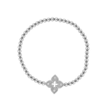 〈ヴェネチアン プリンセス〉K18WG・ダイヤモンド ストレッチバングル 税込418,000円