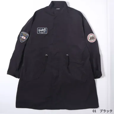 モッズコート　ブラック　前