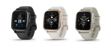 Venu Sq 2 Music 左から：Black／Slate、Ivory／Peach Gold、French Gray／Cream Gold