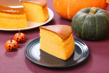 通販初販売「おばけかぼちゃのチーズケーキ」