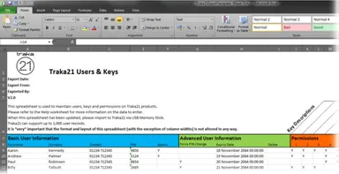 Traka21　管理画面