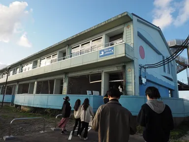 震災遺構請戸小学校見学