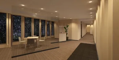 新本社エントランスパース