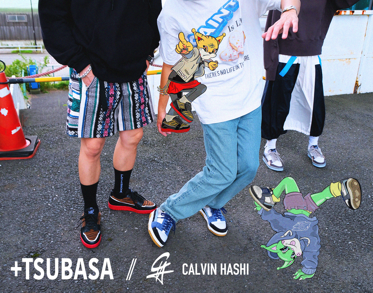 スニーカーブランド+TSUBASA×アーティスト CALVIN HASHI 9月15日より