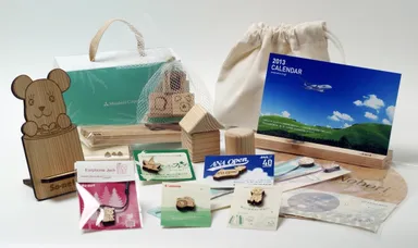 南三陸町工場で製作された商品の数々