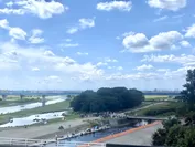 二子玉川駅から望む多摩川河川敷(兵庫島公園)