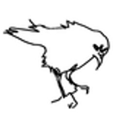 森に学ぶ実行委員会　からす組のロゴ