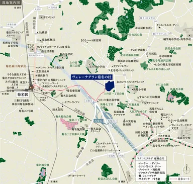 ヴェレーナグラン菊名の杜　現地案内図