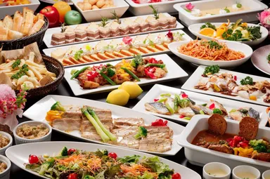 ブッフェスタイルでのお料理