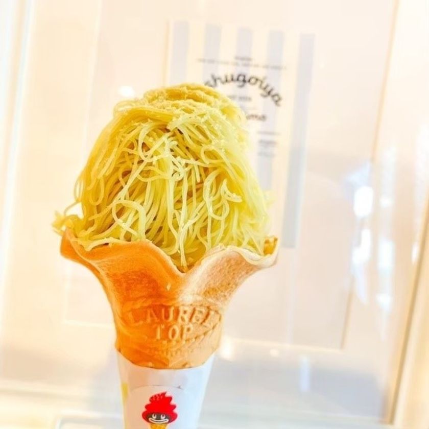 「うなぎいもモンブランソフト」「うなぎいもの焼いも」を 
浜名湖サービスエリアで新発売！ 