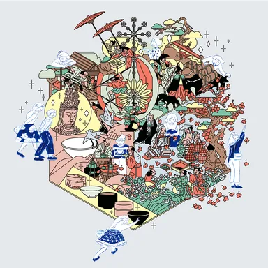 イラスト(ロゴと併用)