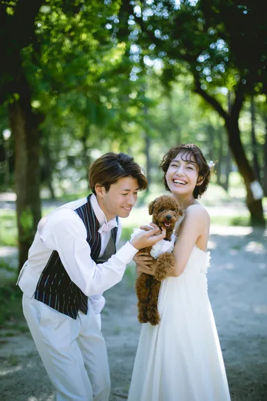 ペットと一緒に撮影することも可能