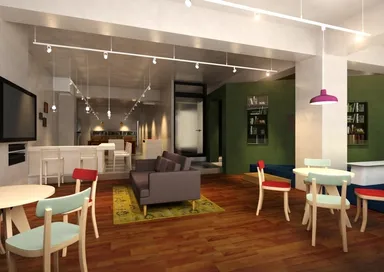 GRAPHY 共用部ラウンジイメージパース