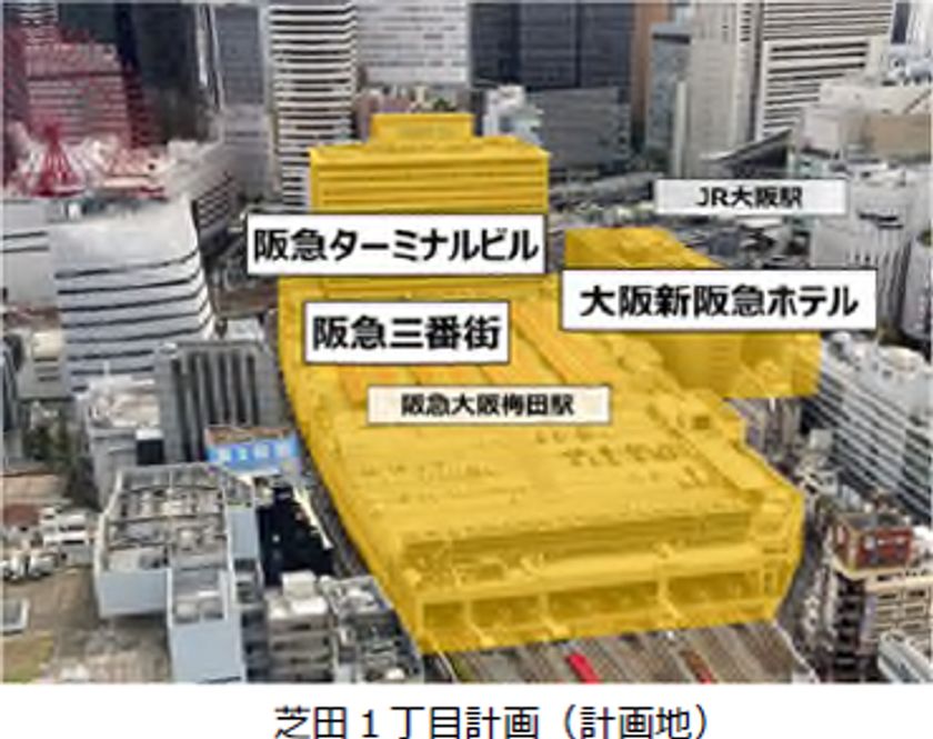 ~大阪新阪急ホテル・阪急ターミナルビルの建替や
阪急三番街の全面改修プロジェクト
「芝田1丁目計画」をグループ一丸となって推進するため~
『大阪梅田2030プロジェクトチーム』を設置します