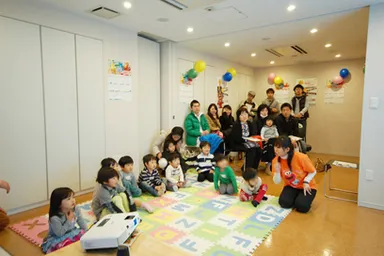 マンション共用ルームでの「キッズ英会話教室プログラム」実施イメージ