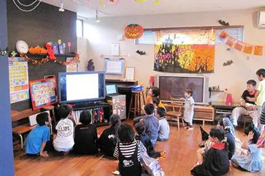 マンション共用ルームでの「キッズ英会話教室プログラム」実施イメージ