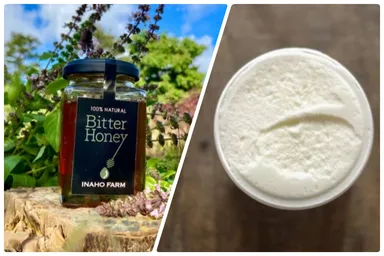 リターンの蜂蜜とカップアイスイメージ