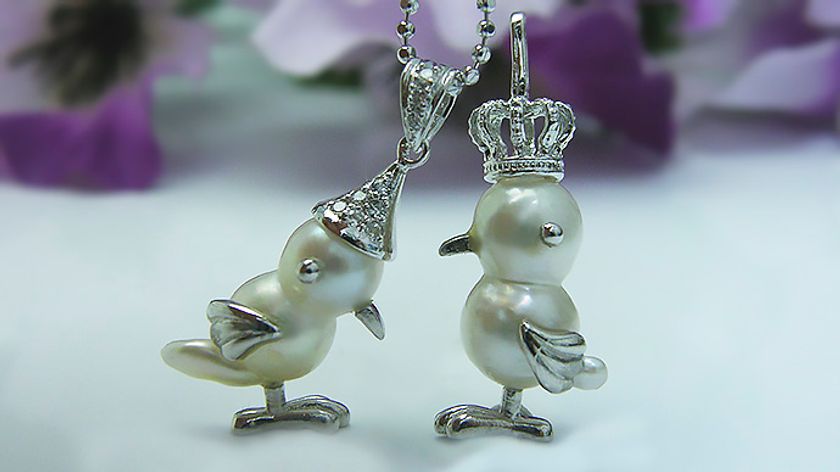 アコヤ真珠ラベンダーカラー、クレオパトラ、あこや極々小砂芥子パール