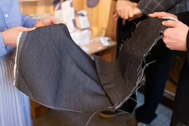 美濃和紙／ウール交配生地