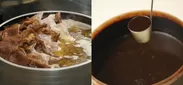 水・鶏・醤油のみで作られる、笠岡ラーメン伝統のスープ