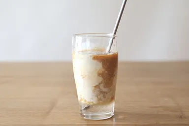 オーガニックイタリアミック酢の豆乳割り