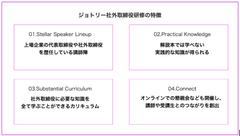 ジョトリー取締役会ワークショップ特徴