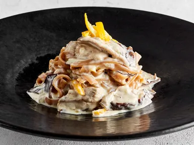 しいたけときくらげのクリームソース(Mama Plus Cafe)