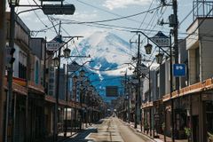 カフェ前の通りからの風景