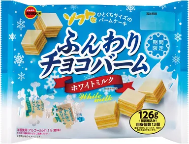 126gふんわりチョコバームホワイトミルク