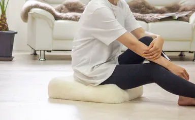 ムートンプフクッションでお家でも快適ライフスタイル