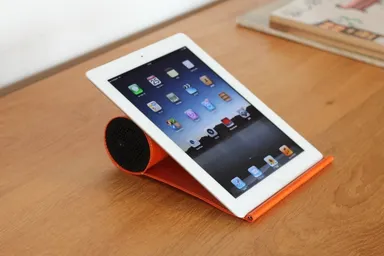 iPadを縦に載せた状態