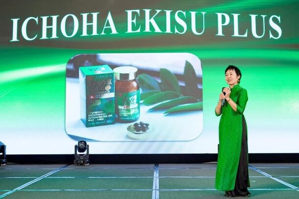 ベトナムの貿易商社が9/17に開催した日本製品イベントにて「イチョウ葉