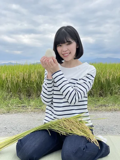 県産米競争力強化プロジェクト イメージモデル 松原怜香