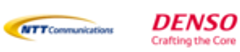 NTTコミュニケーションズ株式会社　株式会社デンソーのロゴ
