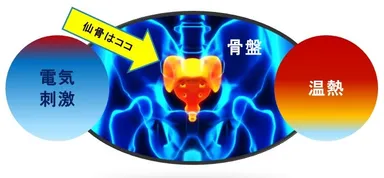 電気刺激と温熱ケア