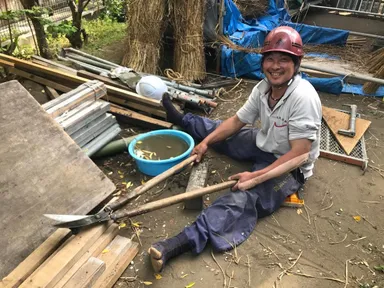 茅葺師・小谷屋根 親方 松澤朋典さん