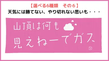 その6「山頂は何も見えねーでガス」