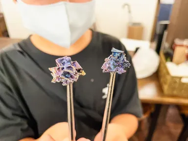 ビスマス結晶作りを実現させた生徒