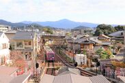 スクエア屋上からの景観  (比叡山・京都市中心部方向　2020年11月撮影)
