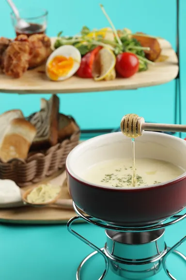 ハニーチーズフォンデュ チキンフリットセット