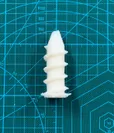 PLA／ヒドロキシアパタイト複合材料を用いて3Dプリンターで印刷した、骨の固定などにも使用できる可能性のあるスクリューの形状