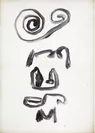 比田井南谷　67-3 (1967) 鳥の子紙、墨 個人蔵
