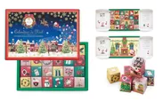24個の小箱が並んだクリスマスカレンダー