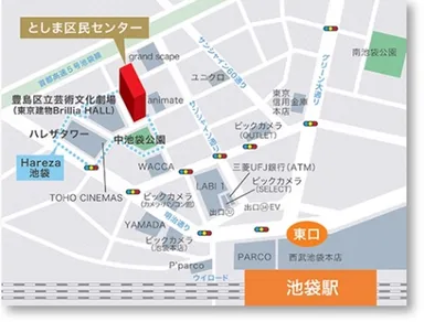 豊島区民センターホール マップ