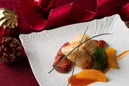 Antipasto caldo ｜ オマール海老のカダイフ巻き オレンジ風味のアメリケーヌ