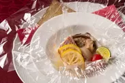 Pesce ｜ イトヨリ鯛とハマグリの包み焼き 柚子の香り